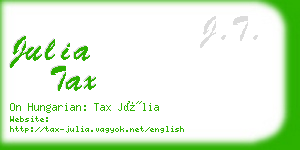 julia tax business card